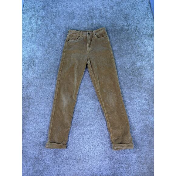 American Eagle Outfitters Pants - American Eagle Pants Brown Corduroy Mom Jeans Women’s Stretch Size 0 E365